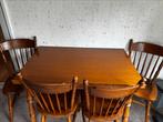 Eetkamer tafel met stoelen, Ophalen, Gebruikt, 4 tot 6 stoelen