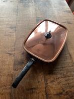 Koperen dekschaal / pan - Kersttafel decoratie, Huis en Inrichting, Keuken | Potten en Pannen, Ophalen, Gebruikt, Overige materialen