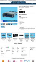 Alpine TDA-7570R Cassette Receiver/1-din headunit autoradio, Gebruikt, ., ALPINE, Ophalen of Verzenden