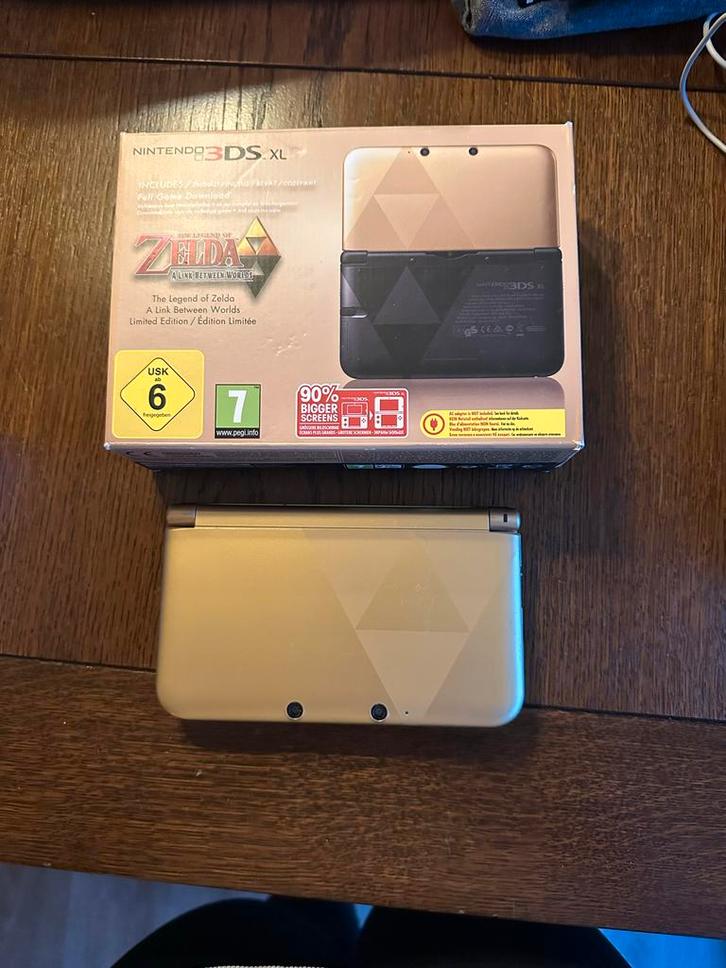 Nintendo 3DS XL Zelda Limited Edition, Spelcomputers en Games, Spelcomputers | Nintendo 2DS en 3DS, Gebruikt, 3DS XL, Overige kleuren