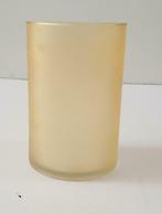 Licht gele vaas, Geel, Ophalen of Verzenden, Minder dan 50 cm, Glas