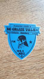 Sticker amateur zender piraat De Grijze Valk , DOESBURG, Ophalen of Verzenden, Zo goed als nieuw