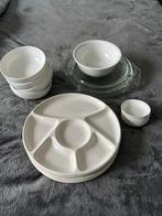 Serviesgoed set: Gourmetborden, schaaltjes en kommetjes, Ophalen, Zo goed als nieuw, Bord(en), Effen
