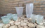 Mat glas potten set, Ophalen, Overige materialen, Rond, Tuin