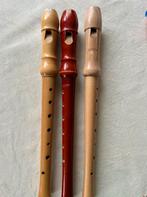Set van 3 blokfluiten / Moeck & Concreto, Muziek en Instrumenten, Blaasinstrumenten | Blokfluiten, Verzenden, Gebruikt, Overige typen