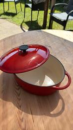 Rode gietijzeren braadpan, Ophalen, Gebruikt, Gietijzer, Koekenpan of Braadpan