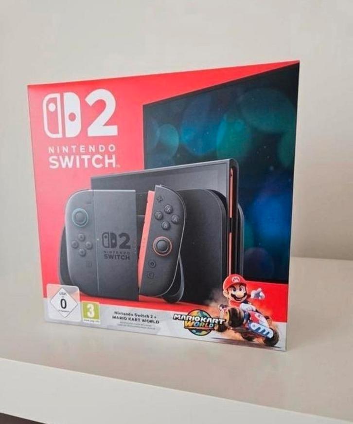 Nintendo Switch 2 console + Mario Kart World, Zelda Botw, AC, Spelcomputers en Games, Spelcomputers | Nintendo Switch, Ophalen