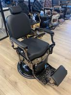 Barbierstoel Retro Luxe Black kappersgroothandel barberstoel, Zwart, Nieuw, Leer, Vijf, Zes of meer stoelen