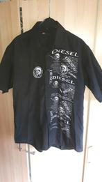 Diesel Overhemd Korte Mouw Heren Maat L Zwart / Wit, Ophalen of Verzenden, Wit, Zo goed als nieuw