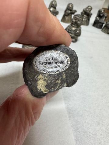 Tinnen figuurtjes van Peltro Argentato 999 beschikbaar voor biedingen