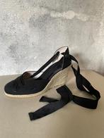Elegante sleehak espadrilles - zwart - maat 39, Kleding | Dames, Schoenen, Verzenden, Zwart, Zo goed als nieuw, Espadrilles of Moccasins