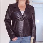 Leren jas maat L/ XL, Zwart, Maat 42/44 (L), Nieuw, Ophalen of Verzenden