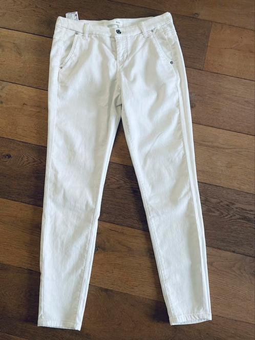 Mac jog chino, mt 34/36, Kleding | Dames, Broeken en Pantalons, Zo goed als nieuw, Maat 36 (S), Wit, Ophalen of Verzenden