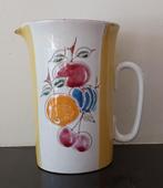 Retro vintage keramiek gele kan fruitmotief ´60s, Ophalen of Verzenden