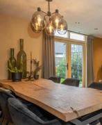 Moderne Hanglamp met Glazen Bollen, Huis en Inrichting, Lampen | Hanglampen, Ophalen of Verzenden, Zo goed als nieuw, Glas, Minder dan 50 cm