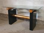sidetable post modern design, Huis en Inrichting, Tafels | Sidetables, Ophalen, Gebruikt, 100 tot 150 cm, Glas