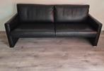 Leren 3-zitsbank (zwart) Merk W.Schillig., Huis en Inrichting, Banken | Bankstellen, Ophalen, Zo goed als nieuw, 75 tot 100 cm