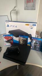 Playstation 4 500GB incl. controller & games, Met 1 controller, Gebruikt, 500 GB, Ophalen