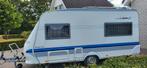 Hobby 440 SF 2003 met voortent + luifel en zonneluifel, Caravans en Kamperen, Caravans, Vast bed, Hobby, Treinzit, Particulier