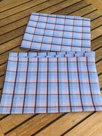 2 lappen frisse blauw geruite stevige katoen polyester stof, Nieuw, Blauw, 30 tot 200 cm, Ophalen of Verzenden