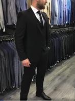 Heren pak 2 del, Ophalen, Nieuw, Maat 56/58 (XL), Zwart