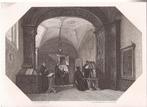 Egmond. Boekerij in abdij van Egmond in de 13e eeuw Bosboom, Antiek en Kunst, Ophalen of Verzenden