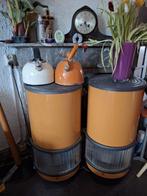 Kachel te koop oranje met zwart, Huis en Inrichting, Ophalen of Verzenden, Gebruikt, Elektrisch