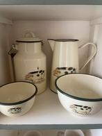 Emaille set varkens, Overige materialen, Overige typen, Ophalen of Verzenden, Zo goed als nieuw