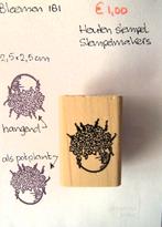 Bloemen 181  Houten stempel, Hobby en Vrije tijd, Ophalen of Verzenden, Gebruikt, Houten stempel