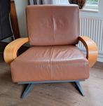 Bank en stoel, Ophalen of Verzenden, 75 tot 100 cm, Hout