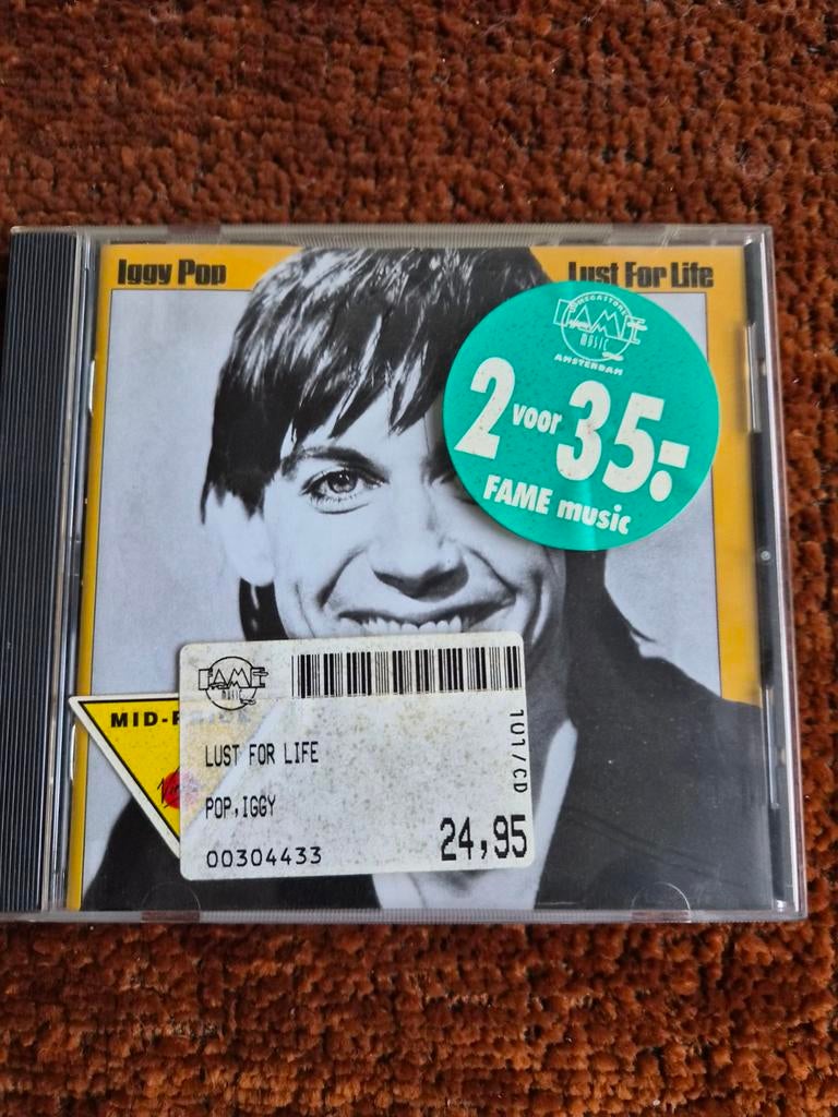 AFGEPRIJSD Iggy Pop - Lust For Life CD, Ophalen of Verzenden, Zo goed als nieuw