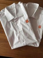 Buas Hotelschool, 2 blouses mt 39/40, Ophalen of Verzenden, Zo goed als nieuw, Wit, Halswijdte 39/40 (M)