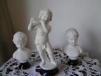 3 Prachtige Oude Beeldjes Biscuit-Porselein, Antiek en Kunst, Ophalen of Verzenden