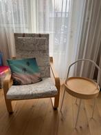 IKEA stoel en tafeltje, Huis en Inrichting, Fauteuils, Ophalen, Gebruikt, 75 tot 100 cm, 50 tot 75 cm