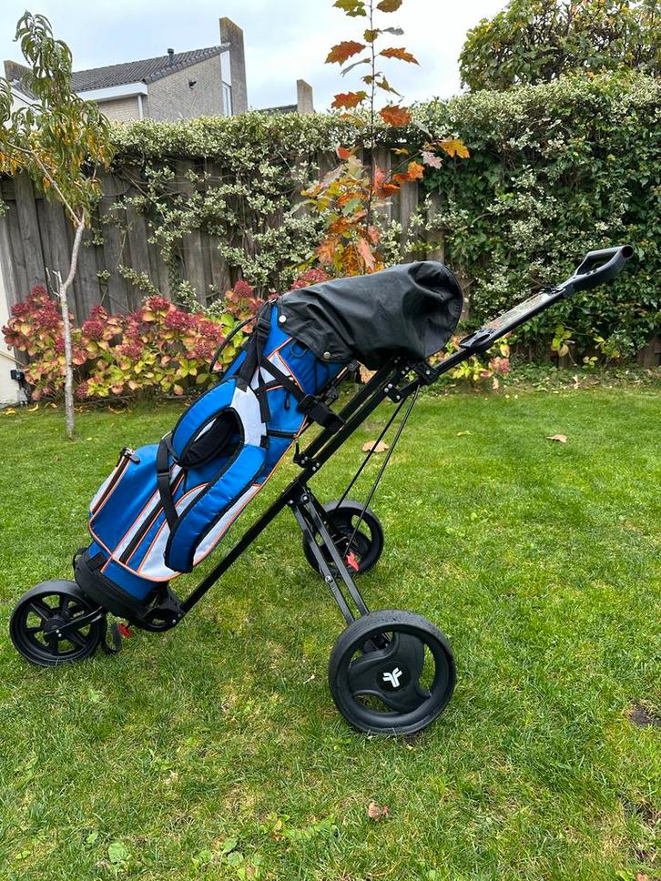 Skymax Junior Golfset + Fastfold Kar, Sport en Fitness, Golf, Nieuw, Set, Overige merken, Ophalen