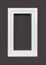 Kunststof Kozijn Draaikiep  B50 H90cm Wit, Niet ingevuld, Kunststof, Raamkozijn, Niet ingevuld