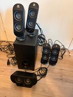 Logitech X-530 5.1 Speakerset voor PC, Gebruikt, Complete surroundset, 120 watt of meer, Ophalen