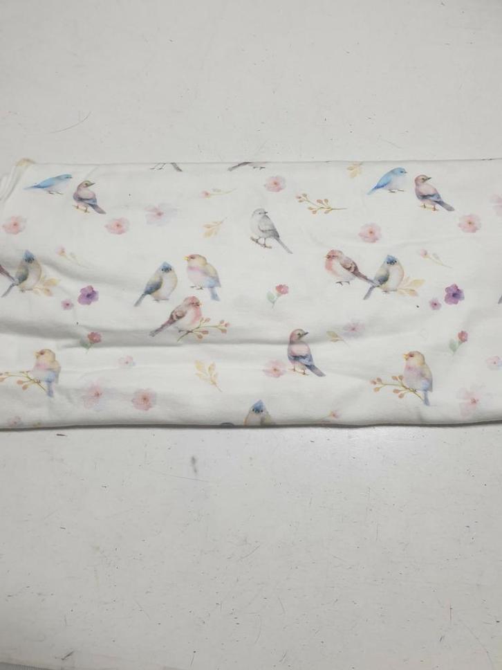 Tricot off white birds (118), Hobby en Vrije tijd, Stoffen en Lappen, Nieuw, Katoen, 120 cm of meer, 30 tot 200 cm, Wit, Ophalen of Verzenden