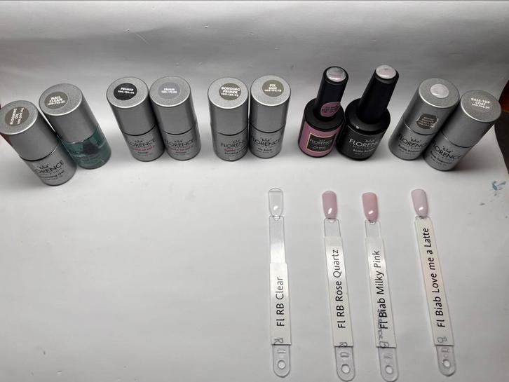10 flesjes Florence nails, Sieraden, Tassen en Uiterlijk, Uiterlijk | Cosmetica en Make-up, Zo goed als nieuw, Handen en Nagels