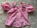 Tiroler Blouse - Roze Geruit, Verzenden, Maat 42/44 (L), Nieuw, Overige thema's