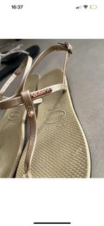 Slipper Havaianas You Riviera sand/gold, Ophalen of Verzenden, Zo goed als nieuw, Beige