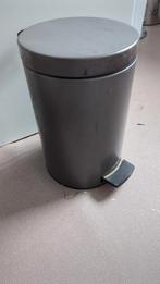Brabantia prullenbak, Huis en Inrichting, Ophalen, Gebruikt, Met pedaal, Rvs