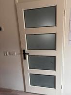 Cando Deur met 4 facet ruiten afm. 201x 85cm, Doe-het-zelf en Verbouw, Ophalen, Gebruikt, 80 tot 100 cm, Binnendeur