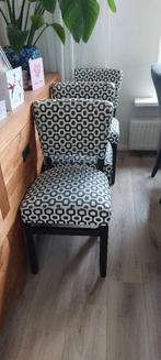 Leuke eetkamerstoelen 6 stuks, Huis en Inrichting, Gebruikt, Zwart, Vijf, Zes of meer stoelen, Retro