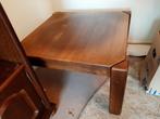 Vierkante eikenhouten salontafel., Ophalen, Gebruikt, 50 tot 100 cm, Vierkant