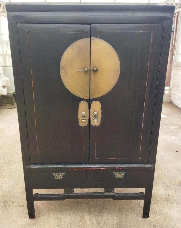 Authentieke Chinese bruidskast, Antiek en Kunst, Antiek | Meubels | Kasten, Ophalen