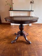 Ronde eettafel, uitklapbaar, 4 tot 6 pers., Antiek en Kunst, Antiek | Meubels | Tafels, Ophalen