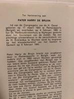 Pater de Bruijn 1903 Ramscappelle 1980 Wychen Gemert, Verzamelen, Ophalen of Verzenden, Bidprentje