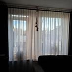 Witte vitrage gordijnen, Huis en Inrichting, Stoffering | Gordijnen en Lamellen, Ophalen, Gebruikt, 200 cm of meer, Wit