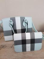 Prachtige tassenset RH.Rhongua Paris blauw zgan, Ophalen of Verzenden, Zo goed als nieuw, Blauw, Handtas